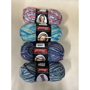 Lot Of 4‎ Premier Norville Serenity Sock Weight 50g 230 Yds Various Colors